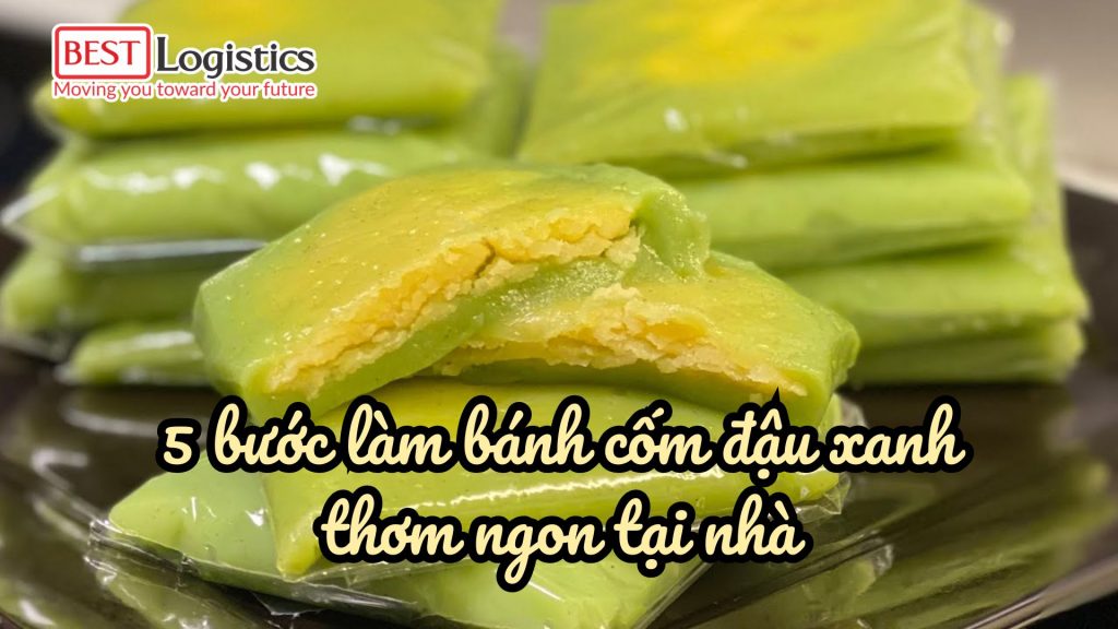 5 bước làm bánh cốm đậu xanh thơm ngon tại nhà