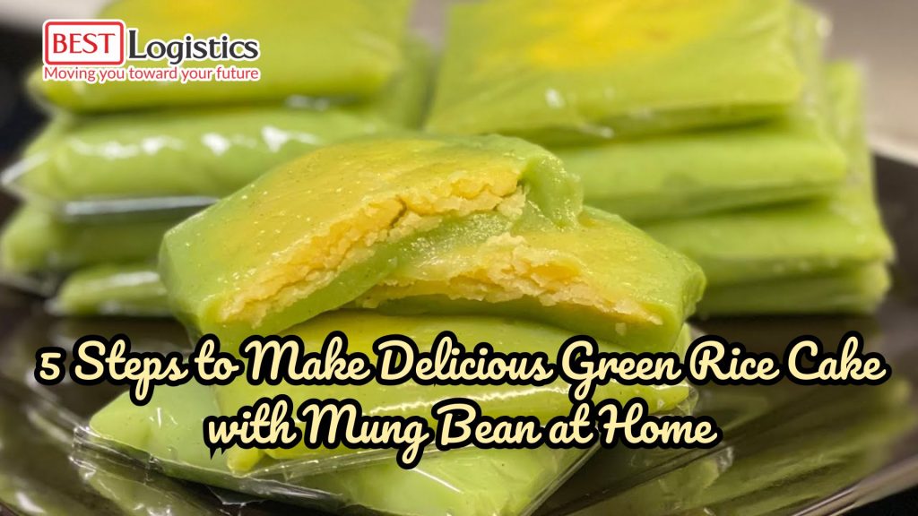 5 Steps to Make Delicious Green Rice Cake with Mung Bean at Home