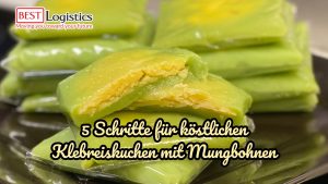 5 Schritte für köstlichen Klebreiskuchen mit Mungbohnen
