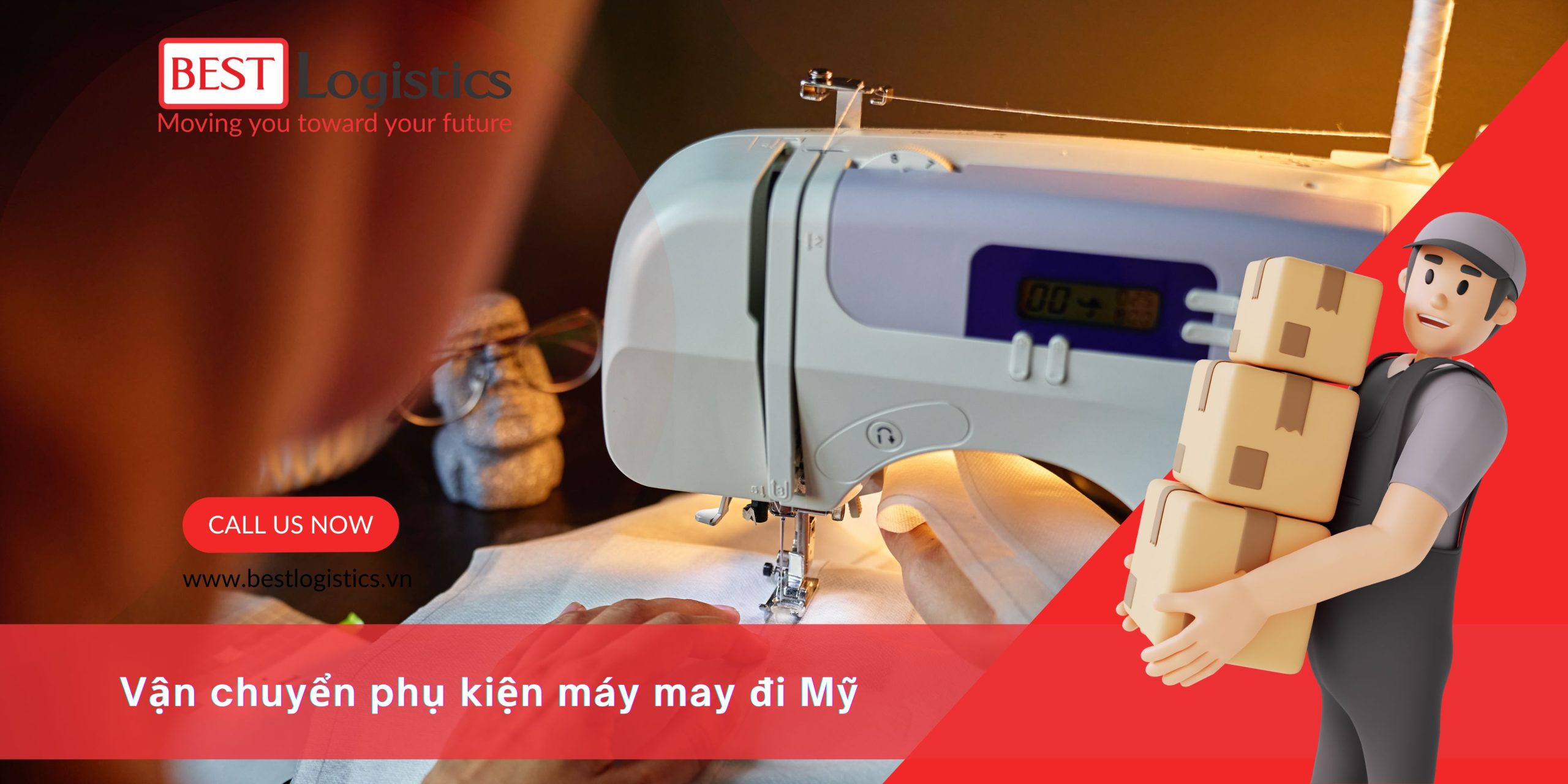 Vận chuyển phụ kiện máy may đi Mỹ là dịch vụ phổ biến, dễ khai báo và thời gian nhanh nếu lựa chọn đường hàng không.