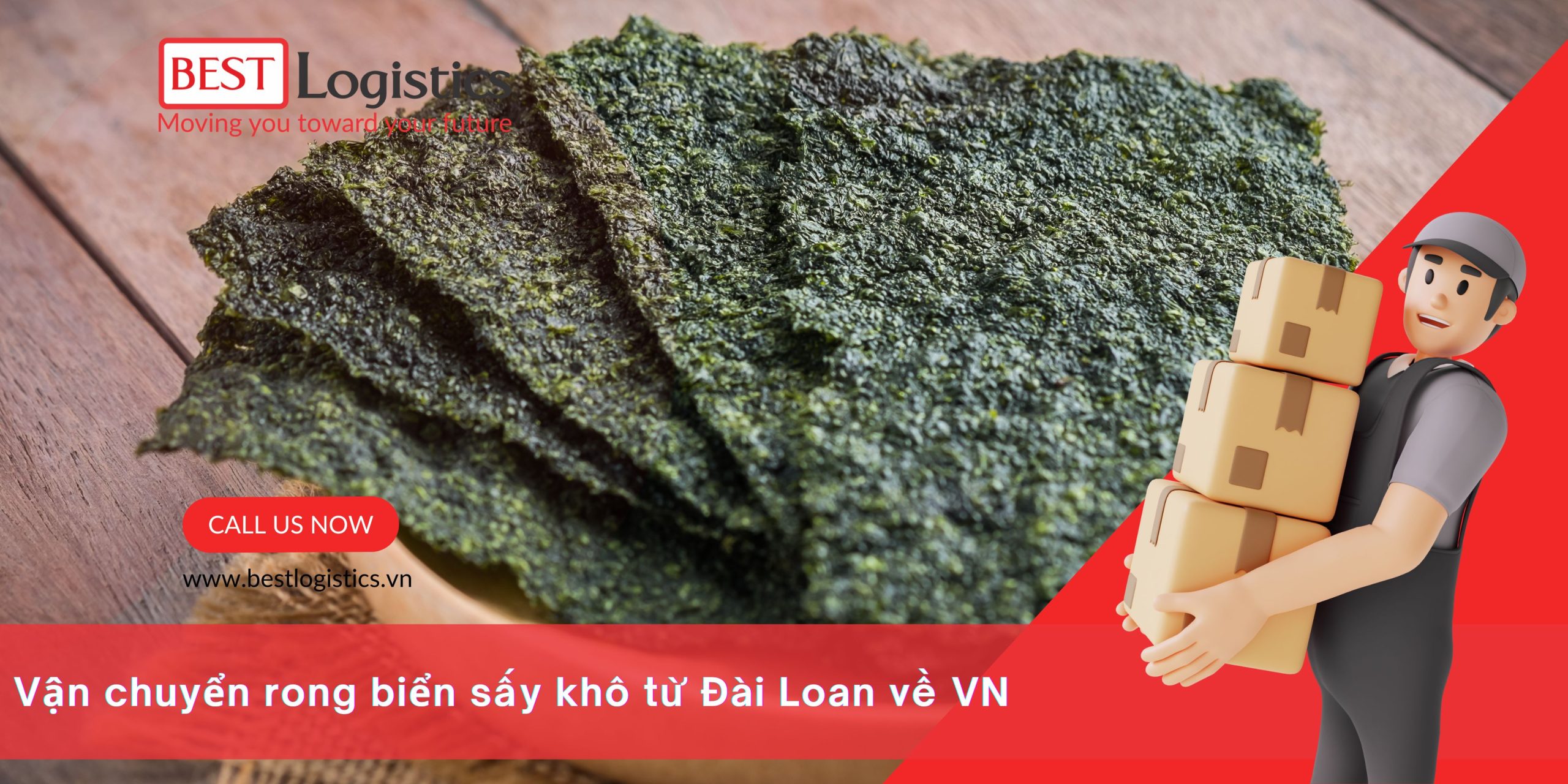 NHẬP KHẨU RONG BIỂN SẤY KHÔ TỪ ĐÀI LOAN VỀ VIỆT NAM