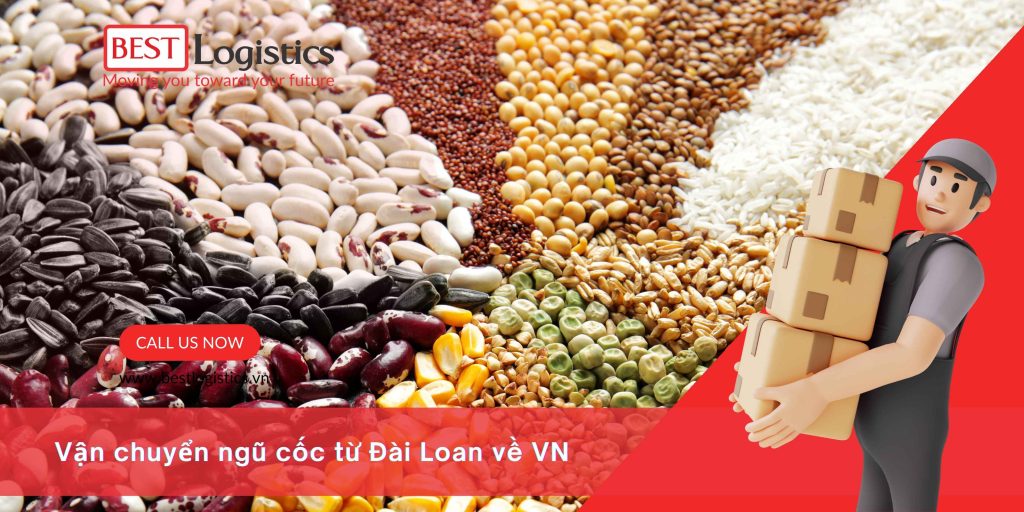 VẬN CHUYỂN NGŨ CỐC TỪ ĐÀI LOAN VỀ VIỆT NAM