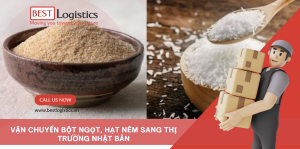 VẬN CHUYỂN BỘT NGỌT, HẠT NÊM SANG THỊ TRƯỜNG NHẬT BẢN