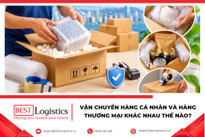 Sự khác nhau giữa vận chuyển hàng cá nhân và hàng thương mại về mục đích, quy định, chứng từ, thủ tục hải quan và chọn hình thức vận chuyển