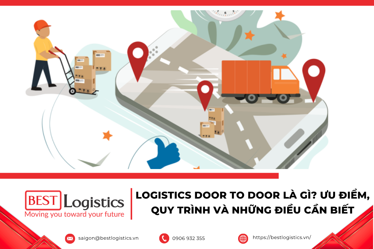 Logistics Door To Door là gì? Khái niệm, quy trình vận chuyển và lý do dịch vụ này ngày càng được doanh nghiệp và cá nhân lựa chọn.