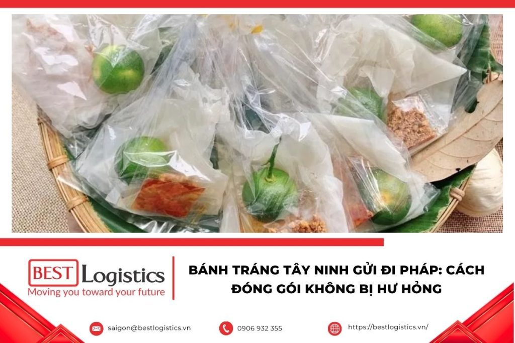 Bánh tráng Tây Ninh gửi đi Pháp