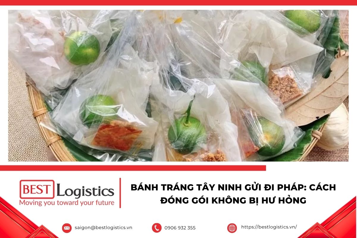 Bánh tráng Tây Ninh gửi đi Pháp