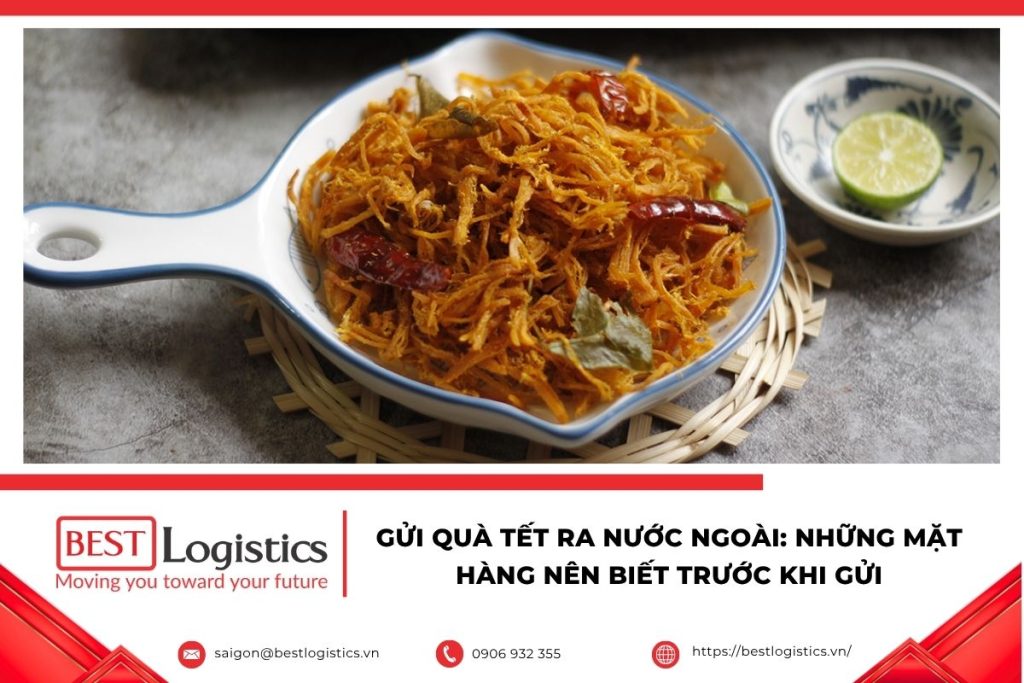 Gửi khô gà đi Nhật