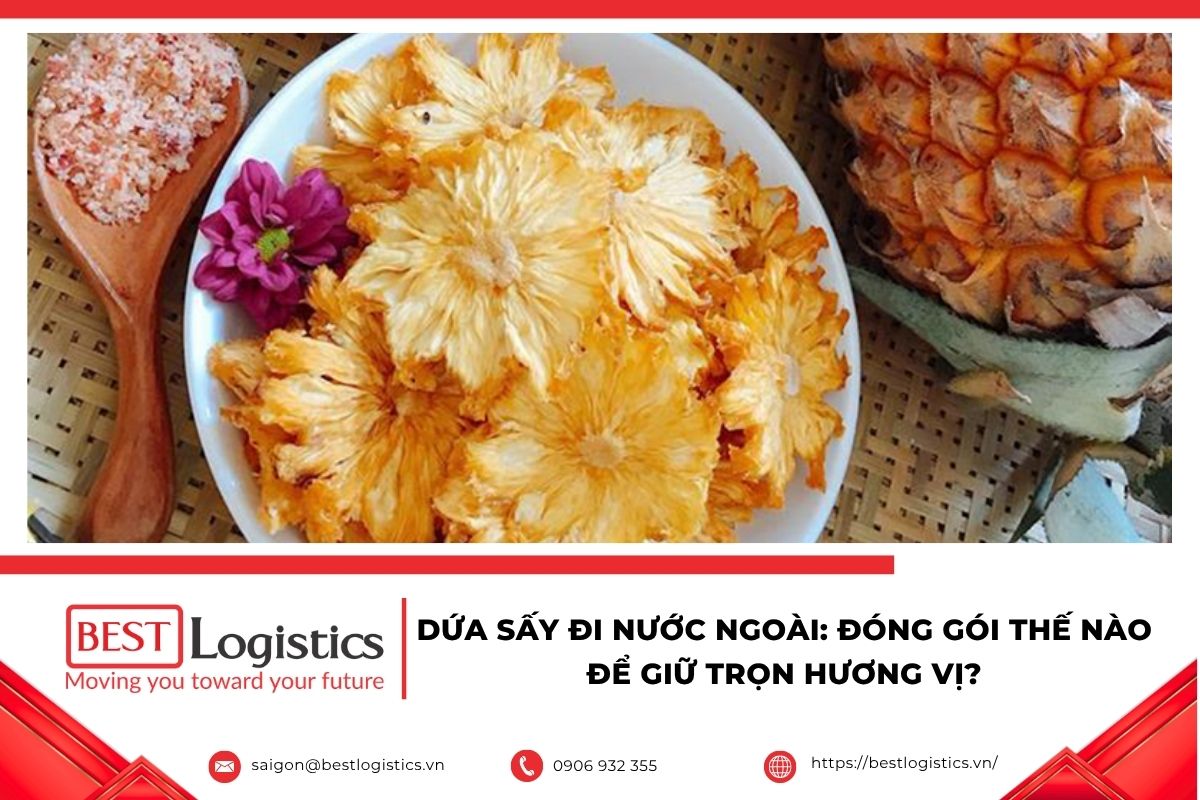 Dứa Sấy Đi Nước Ngoài